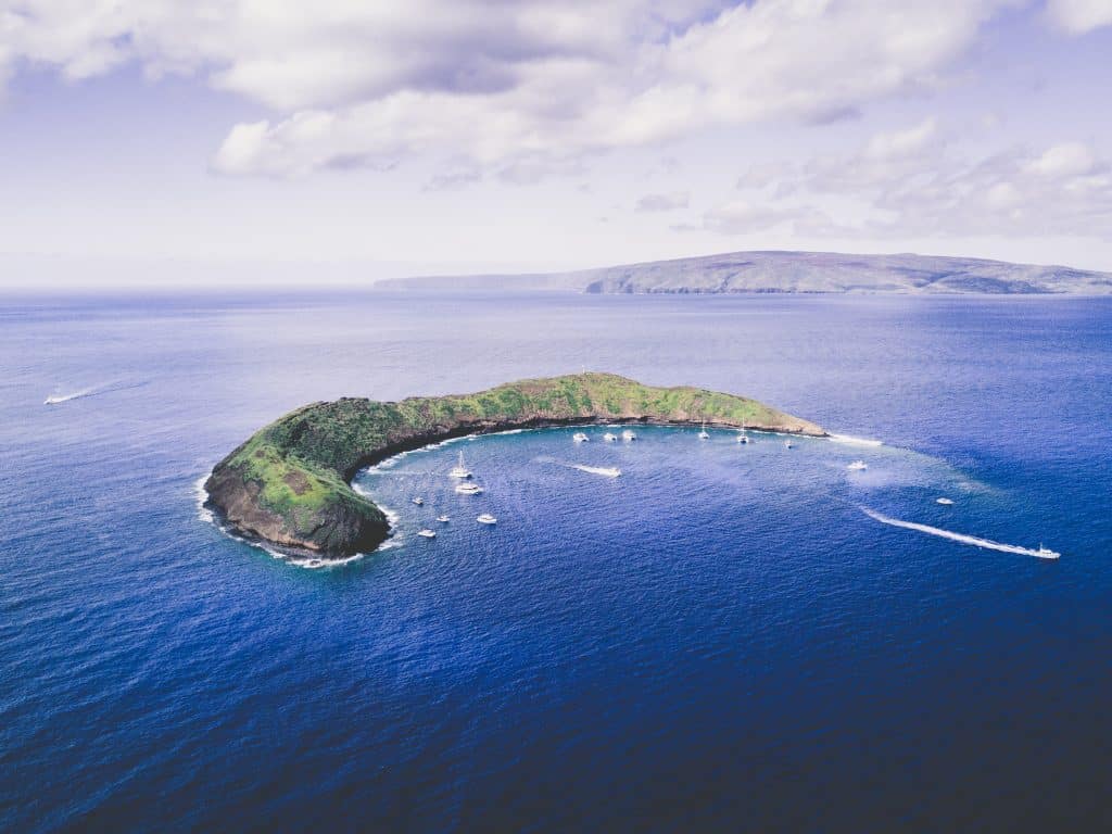 Molokini Crater off the coast of Maui