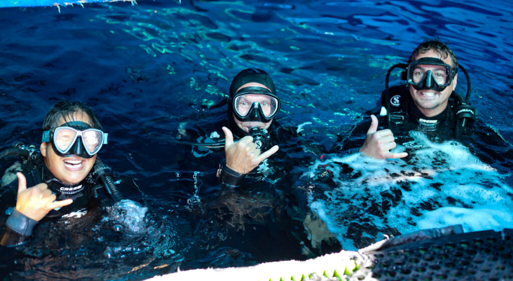 Divers for Shark Dive Maui
