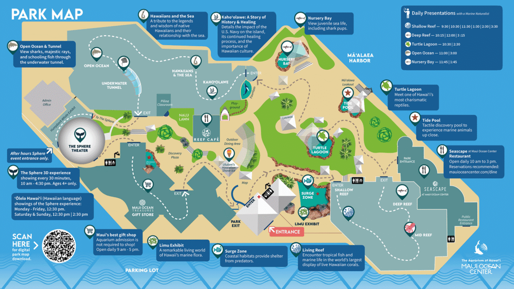 Park Map Maui Ocean Center